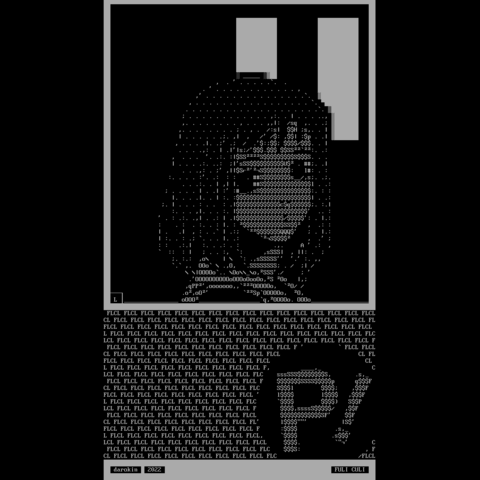 A girl with straight, medium-length dark hair looks sideways at the viewer.