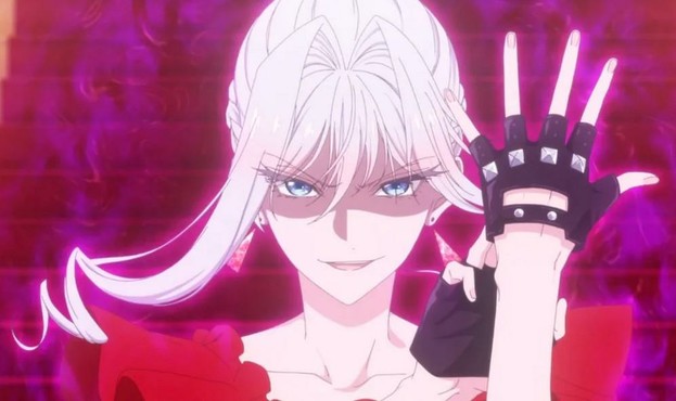 Scarlet pulls on fingerless gloves