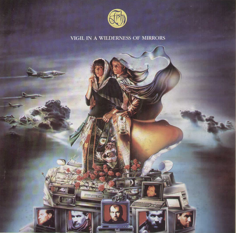 Cover art of the 1990 Fish album "Vigil in a wilderrness of mirrors"